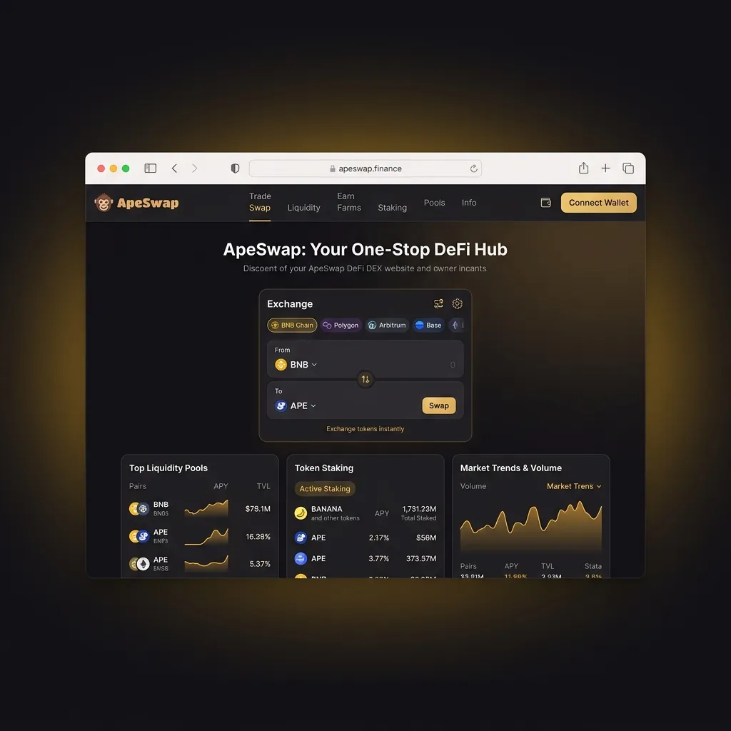 ApeSwap live interface preview
