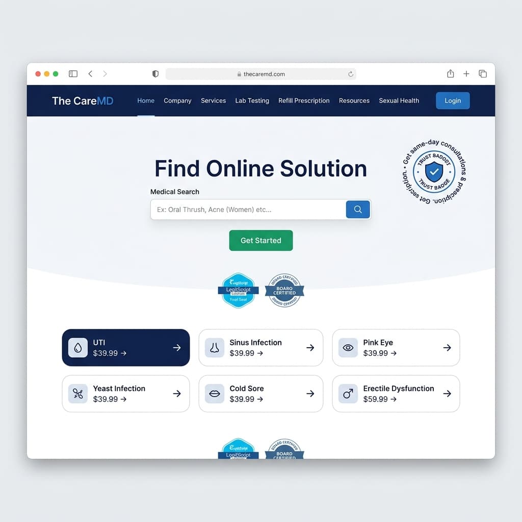 The CareMD mockup