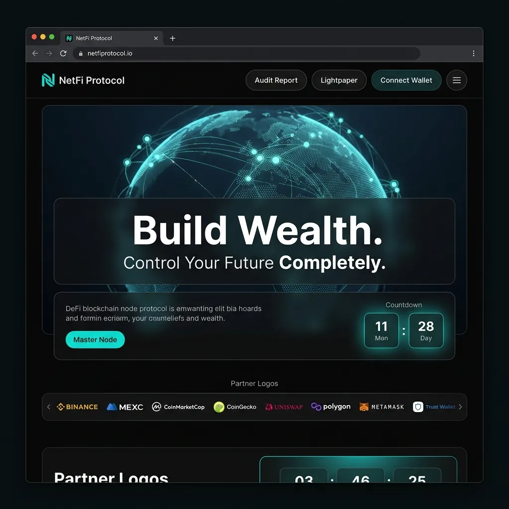 NetFi Protocol live interface preview